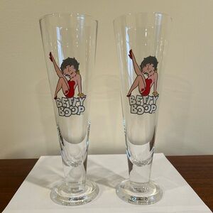 Betty Boop Beer Glasses - Set of 2